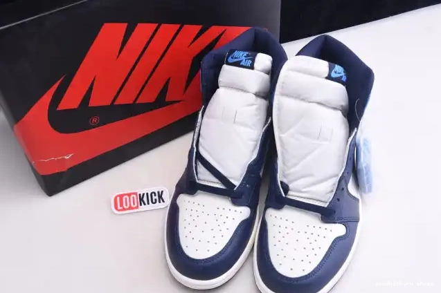 1 Retro OG Obsidian Jordan 555088-140 Air High 0503
